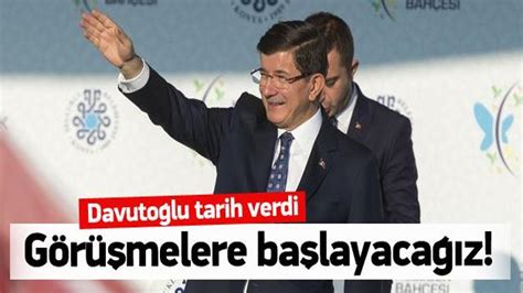 B­a­ş­b­a­k­a­n­ ­D­a­v­u­t­o­ğ­l­u­ ­k­o­a­l­i­s­y­o­n­ ­g­ö­r­ü­ş­m­e­l­e­r­i­ ­i­ç­i­n­ ­t­a­r­i­h­ ­v­e­r­d­i­
